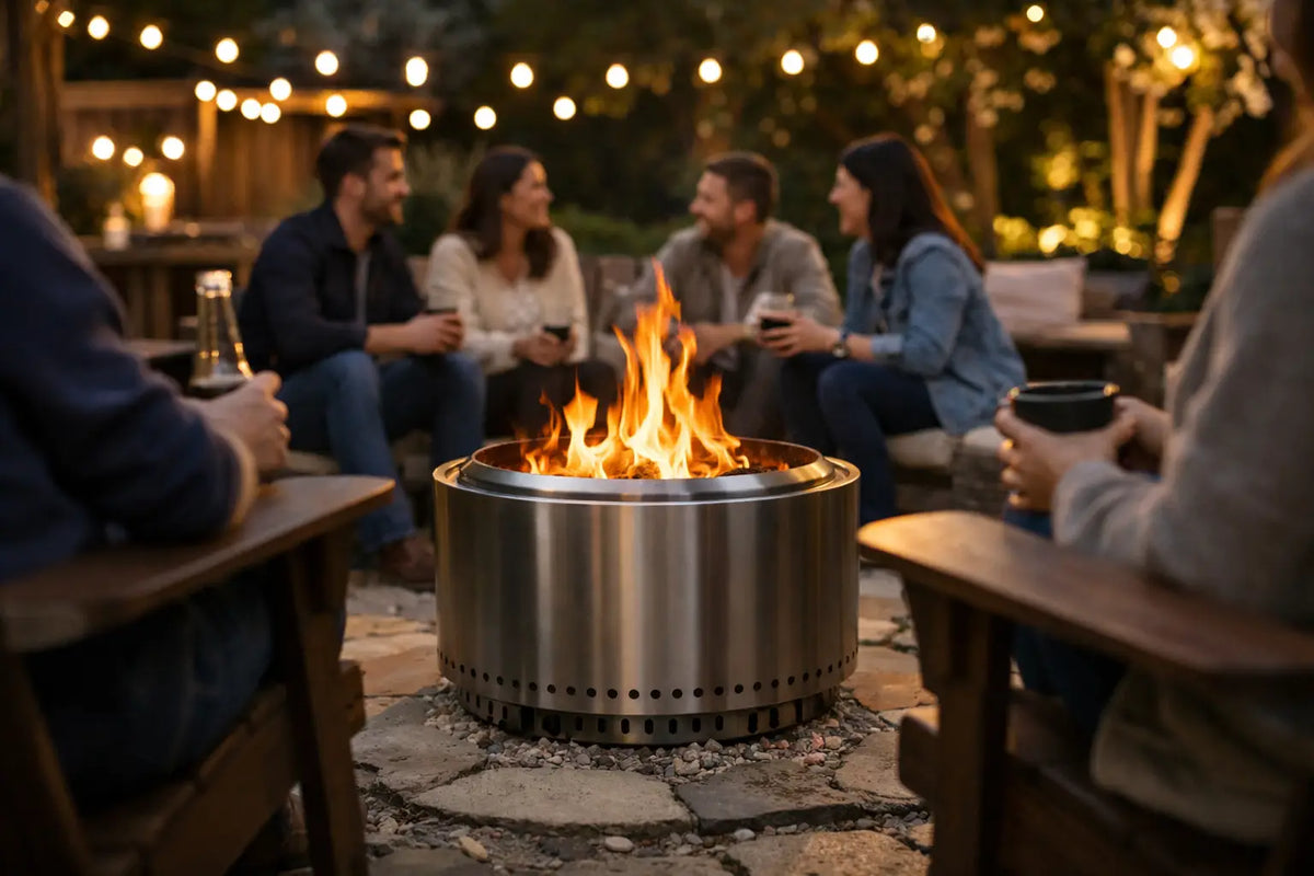 Smokeless Fire Pit for Backyard Gatherings