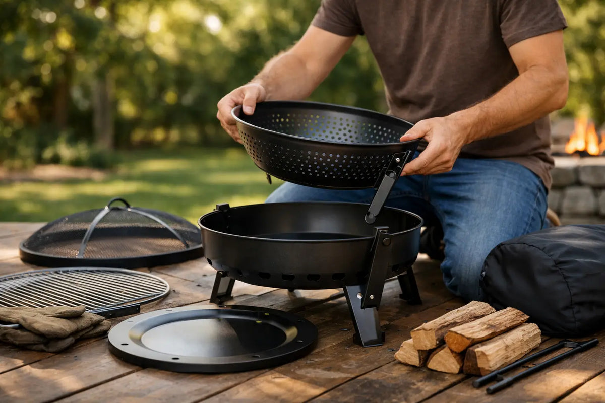 How to Assemble a Portable Fire Pit Safely