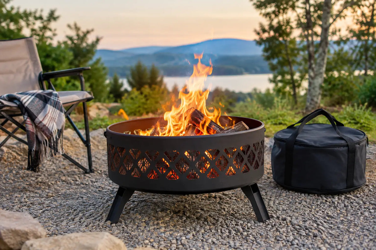 Collapsible Fire Pit Review for Camp and Backyard