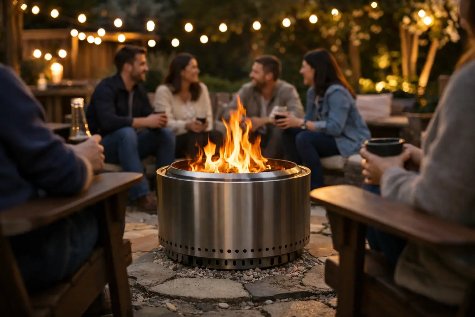 Smokeless Fire Pit for Backyard Gatherings