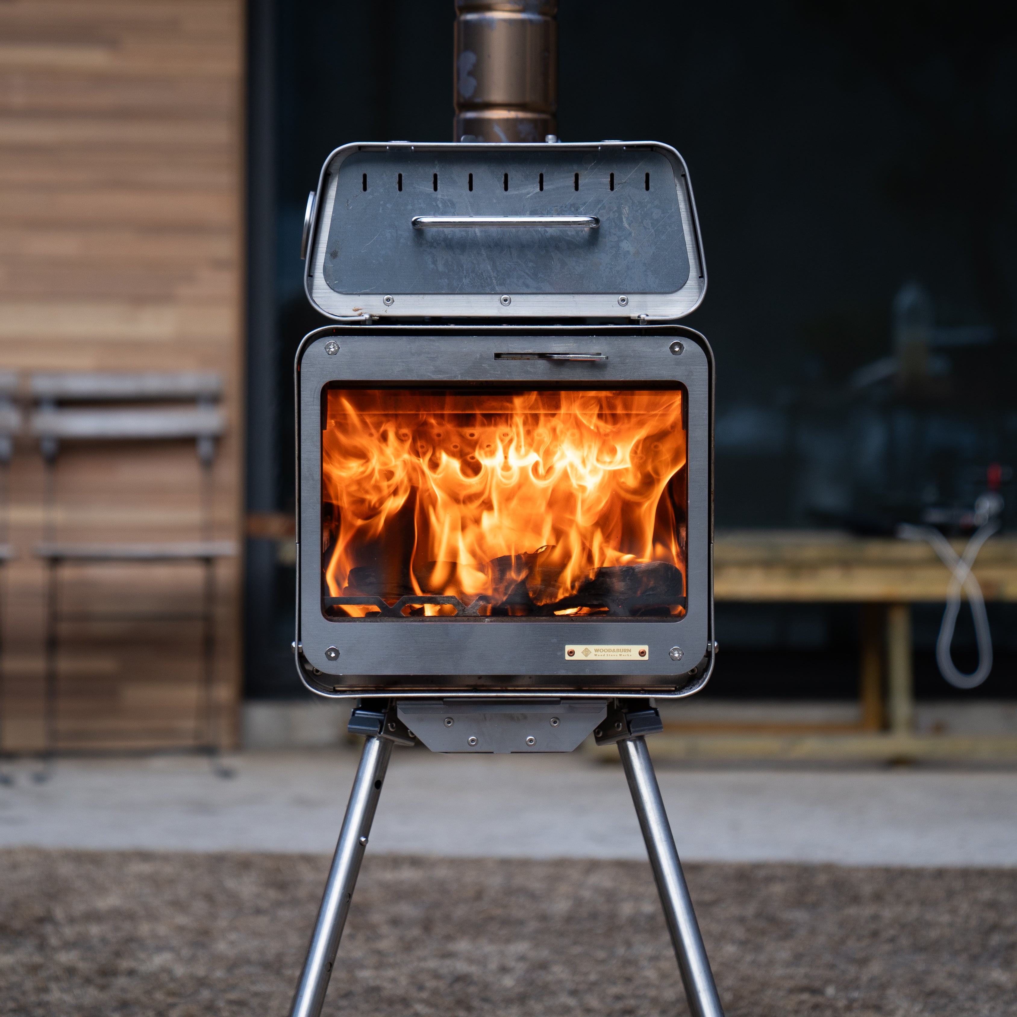 Cube Stove Oven & Stone Basket