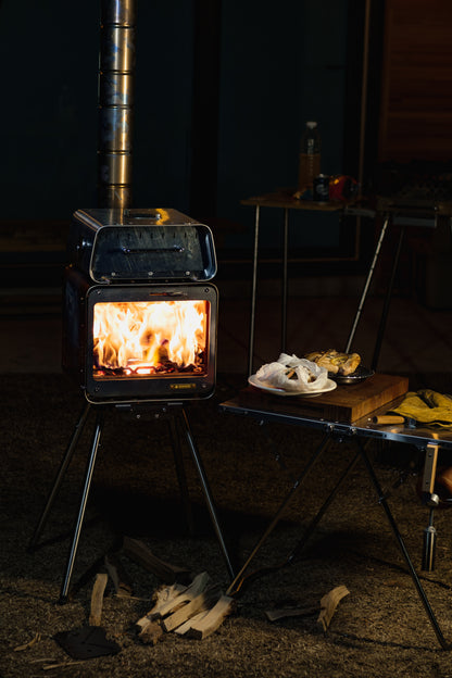 Cube Stove Oven & Stone Basket